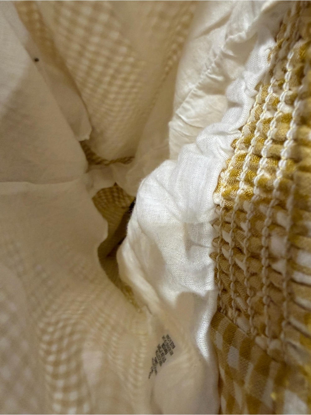 Essue Yellow Gingham Button-Front Jumpsuit - Picture 9 of 10
